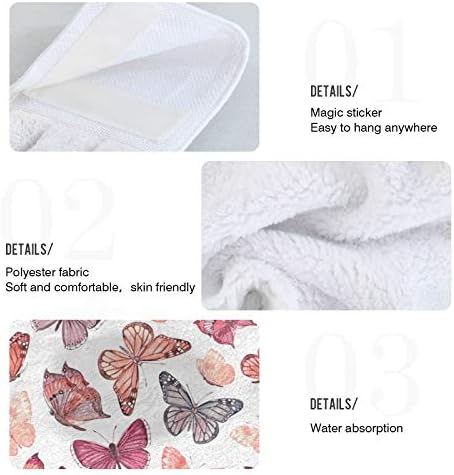 Summer Pink Butterflies Kitchen Towels