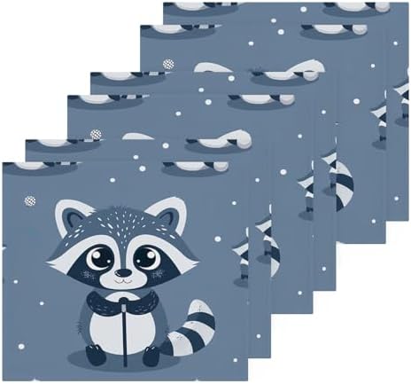 Cozy Raccoon Face Reusable Washcloth