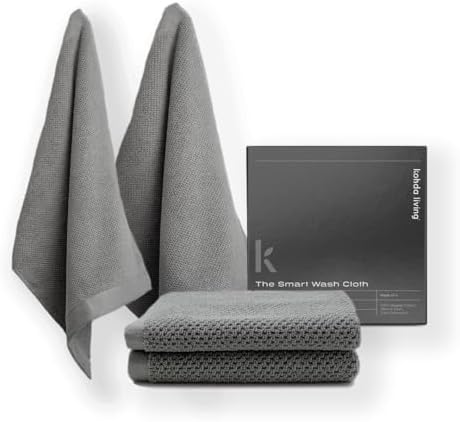 Luxury Face Washcloths Silver Infused 4-Pack