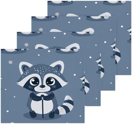 Cozy Raccoon Face Reusable Washcloth