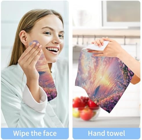 Xigua Sun Setting Washcloth Set - Absorbent Multi-Functional