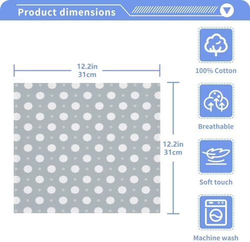 Xigua Washcloth Set - Absorbent Soft Gentle for Babys Face 6-Pack