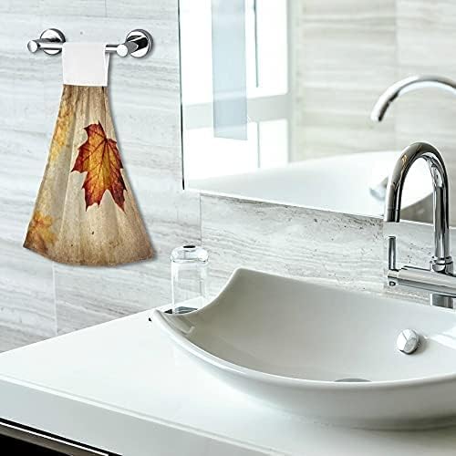Autumn Leaf Hanging Kitchen Towel with Loop 2 Pack