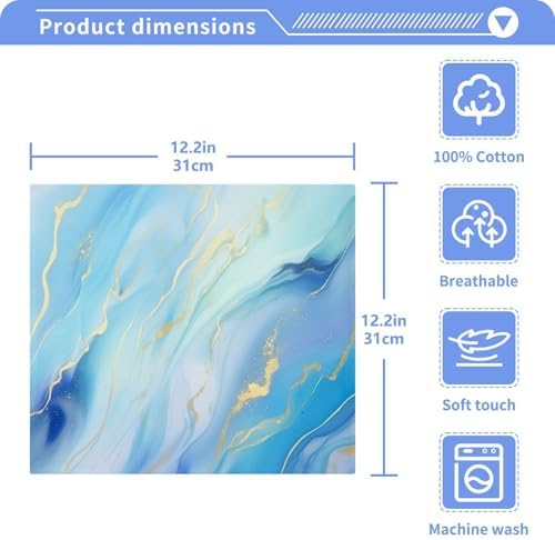 Yettasbin Marble Washcloth Set Soft Absorbent for Baby