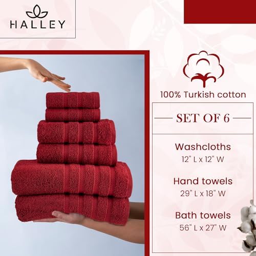 Luxury Turkish Towels Set 650 GSM 100 Cotton Ergonomic Design Machine Washable
