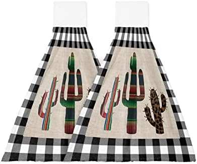 2-Piece Retro Tie Towels with Mexico Stripe Design