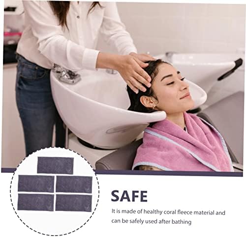 5-Piece Thick Fleece Washcloths for Quick Dry Soft Skin Salon Use