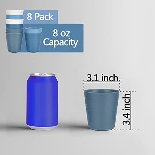Homestockplus 8 oz Reusable Tumbler Cups