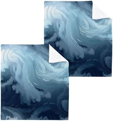 Yettasbin - Blue Texture Washcloth Set