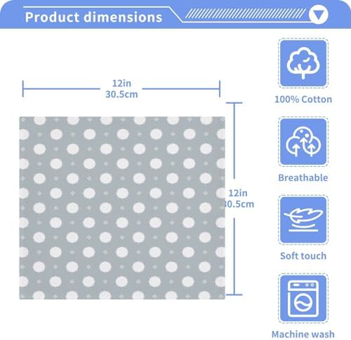 Luxury Polka Dot Washcloth Set