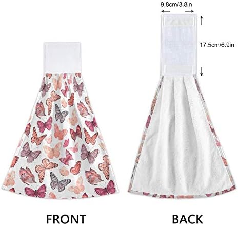Summer Pink Butterflies Kitchen Towels
