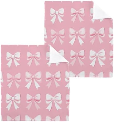Xigua Bow Pattern Washcloth Set