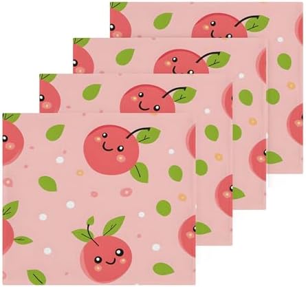 Cute Cherry Washcloth Set