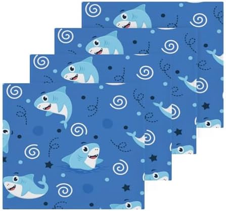 Yettasan Shark Washcloth 2-Pack