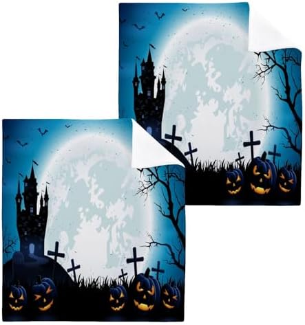 Halloween pumpkin washcloths