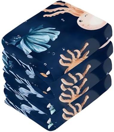 Xigua Watercolor Sea Life Washcloth Set