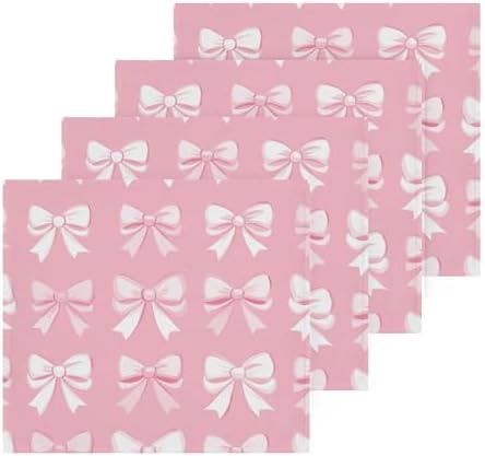 Xigua Bow Pattern Washcloth Set