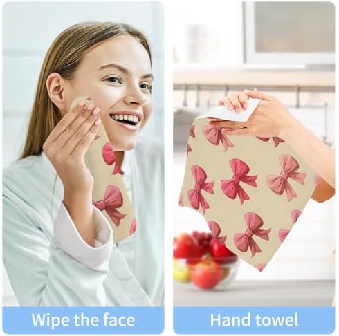 Xigua Bows Washcloth Set - Fast Drying Multi-Purpose Fingertip Towels