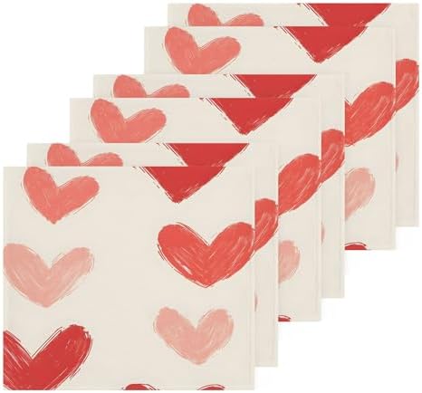 Xigua Red Hearts Fast-Drying Washcloth Set