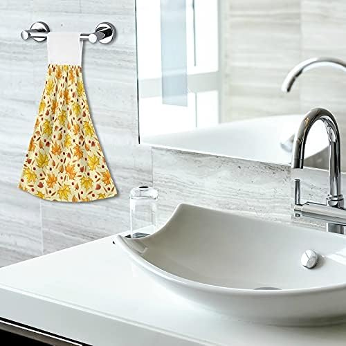autumn Kitchen Hand Towels 2pc with maple Design