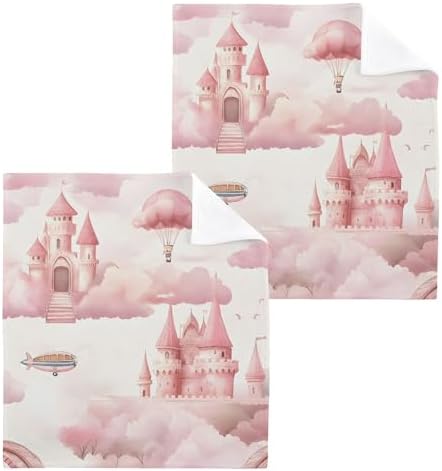 Xigua Watercolor Castle Washcloth Set