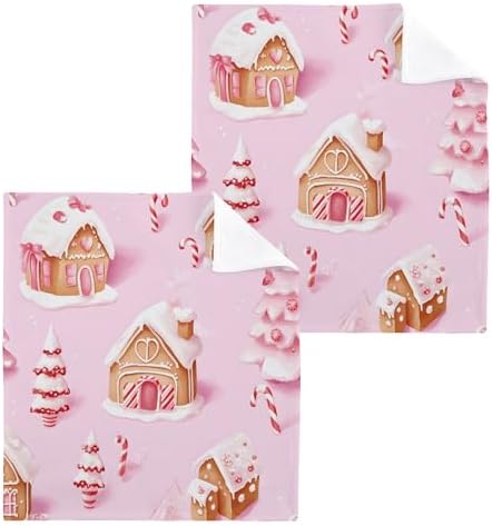 Joyful Christmas Washcloths - Fast-Drying-absorbent Multi-Purpose