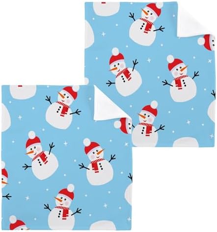 Xigua Christmas Snowman Washcloth Set