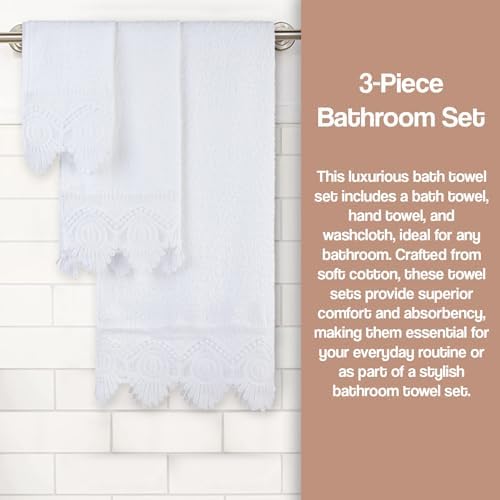 Stylish 3-Piece Bath Towel Set for Home Hotel Use