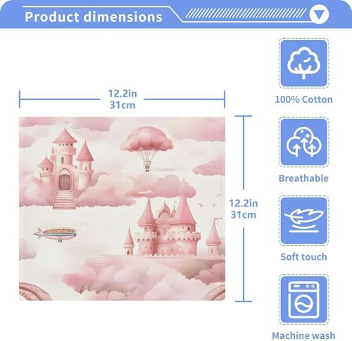 Xigua Watercolor Castle Washcloth Set
