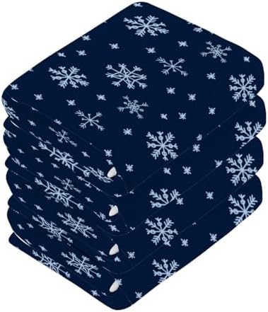 Blue Snowflake Washcloth 2 Pack