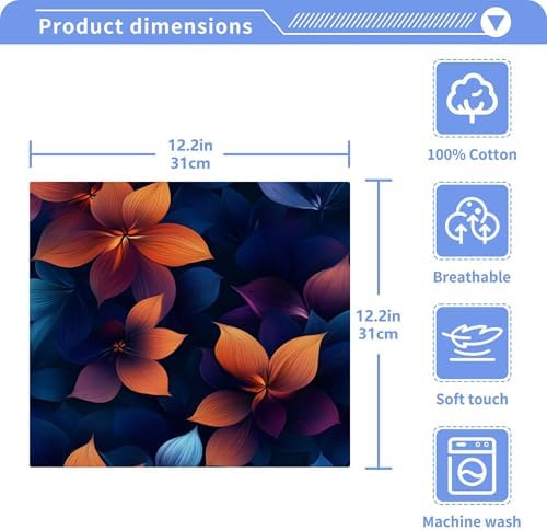 Fragrant Floral Washcloth Set for Fast Dry
