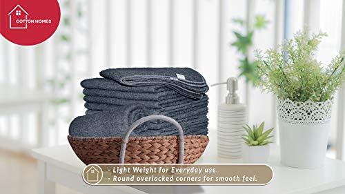 COTTON HOMES Soft Cotton Washcloth 11x11 18 Pack 4 Free