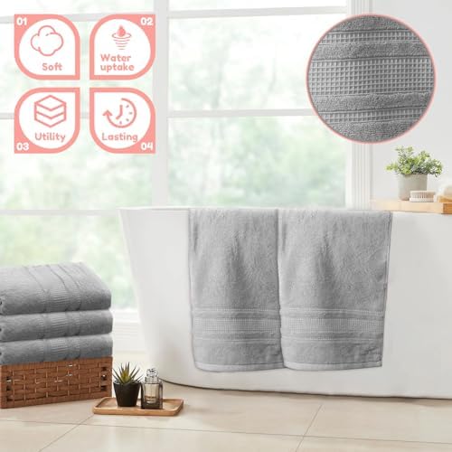 ZLHETWT Soft Absorbent Washcloth for Face and Body