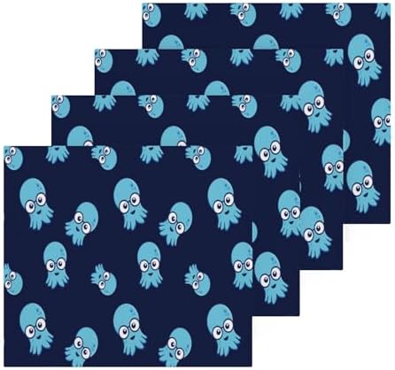 Funny Octopus Washcloths 2 Pack Soft Absorbent Baby Face Towels