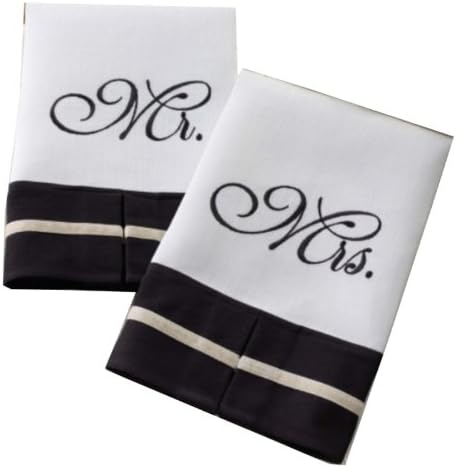 Mud Pie Mr and Mrs Linen Towel Set 1