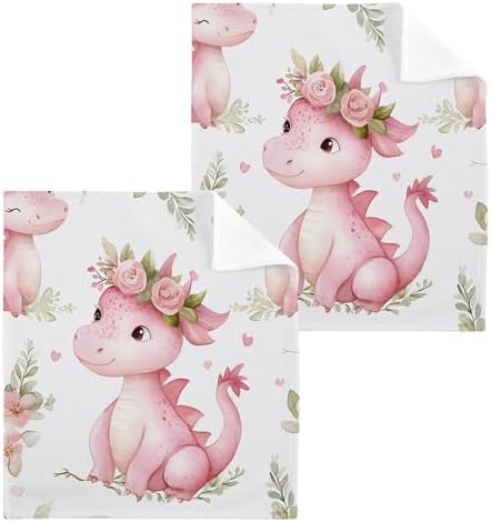 Cute Dragon Washcloth Set for Bath Kitchen More