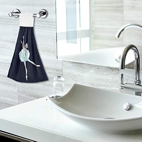 YYZZH Ballerina Girl Dance Swan Lake Theater Costume Hand Towel Set of 2