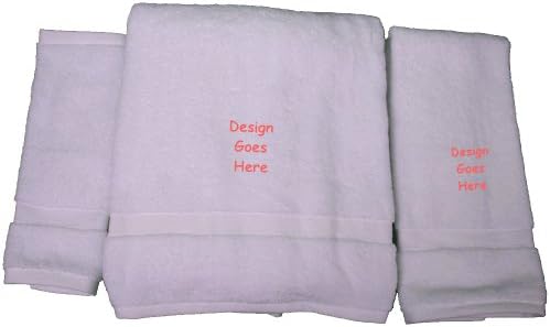Big Black Horse bath towel set with embroidered Walleye fish