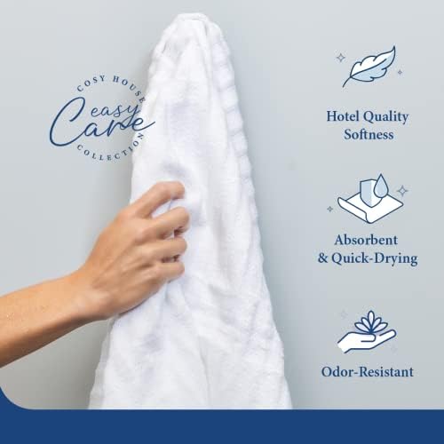 Luxurious Bamboo-Cotton Washcloths Set Soft Quick-Drying