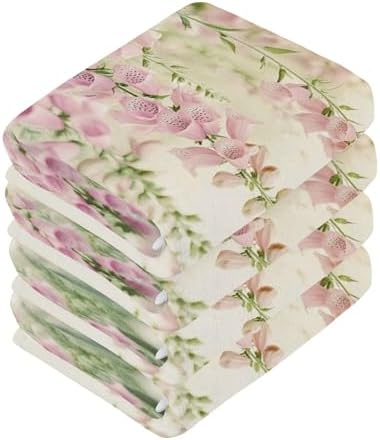 Xigua Wildflowers Washcloth Set - Fast Drying Cotton Towels for All Uses