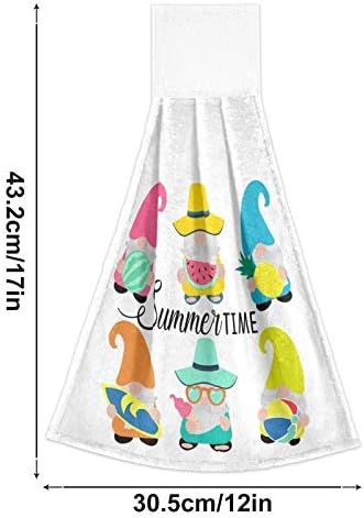 Beach Gnome Kitchen Hanging Hand Towels 100 Poly Fast Dry 2 PC BPls