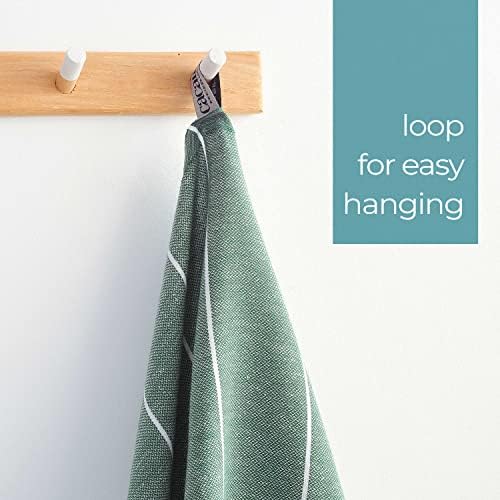 Cacala Luxury Turkish Hand Towels ArmyGreen