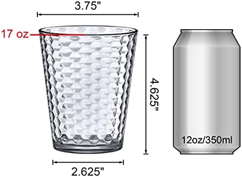 Amazing Abby Snowflake 8-Piece Tumblers 16 oz Reusable