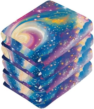 Fast Drying Galaxy Washcloth Set for Bathroom Kitchen