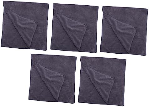 5-Piece Thick Fleece Washcloths for Quick Dry Soft Skin Salon Use