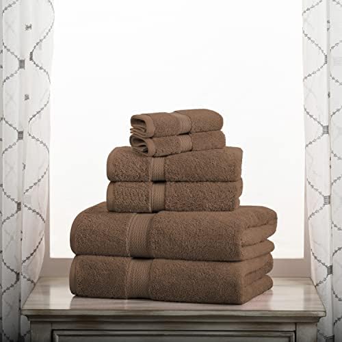 Superior Egyptian Cotton Pile 6-Piece Bath Towel Set
