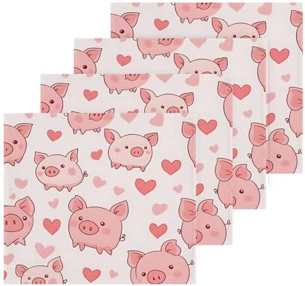 Xigua Cute Pig Washcloth Set