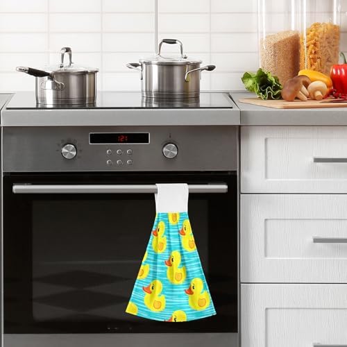 Hanging bath towels with loops - Ultra-absorbent soft multiPurpose bath towel set