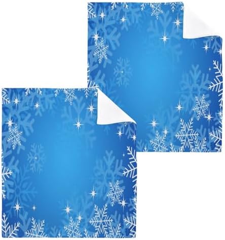 Perfect 1212 Washcloth Set with Snowflake Design