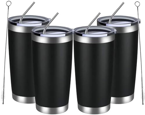 MEWAY 20oz Tumbler 4Pack Double Wall Vacuum Insulated Travel Mug Bulk